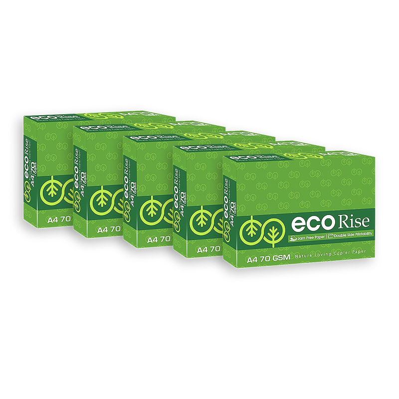 JK Eco Rise A4 Paper 70 GSM (Pack of 5 Ream)