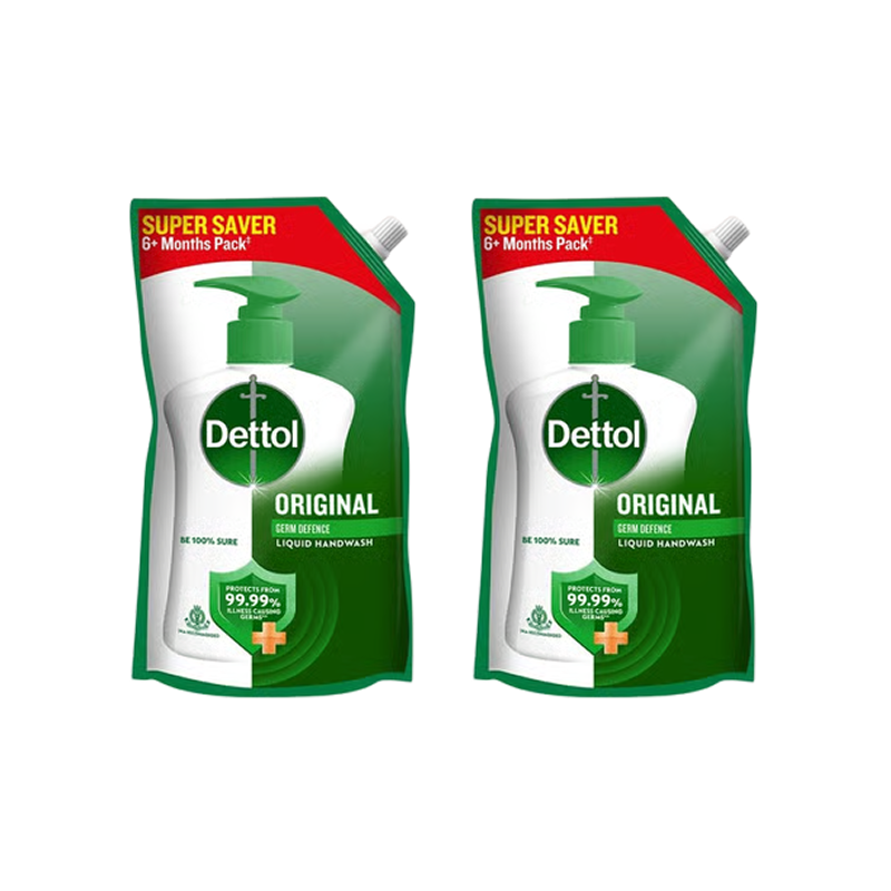 Dettol Original Hand Wash Refill 675 ml - Pack of 2