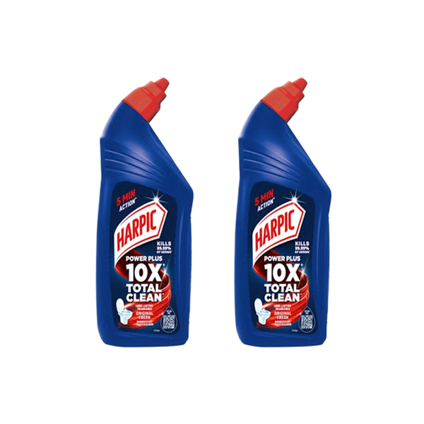 Harpic Disinfectant Liquid Toilet Cleaner - 1 litre (Pack of 2)