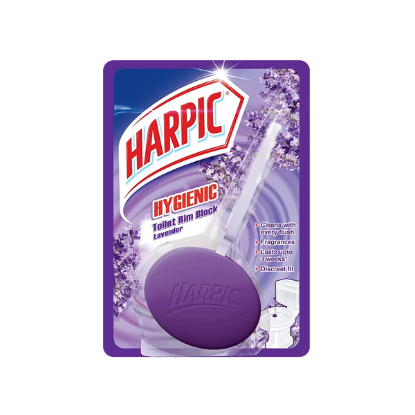 Harpic Hygienic Toilet Cleaner Block Lavender