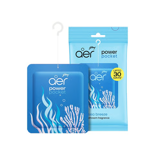 Godrej Aer Power Pocket Sea Breeze Bathroom Freshener