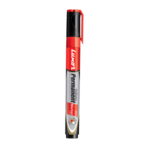Luxor Refillable  Permanent Marker Pen Red Colour 