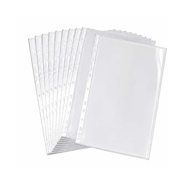 A4 Transparent Plastic Sleeves Sheet Protector Pack of 50
