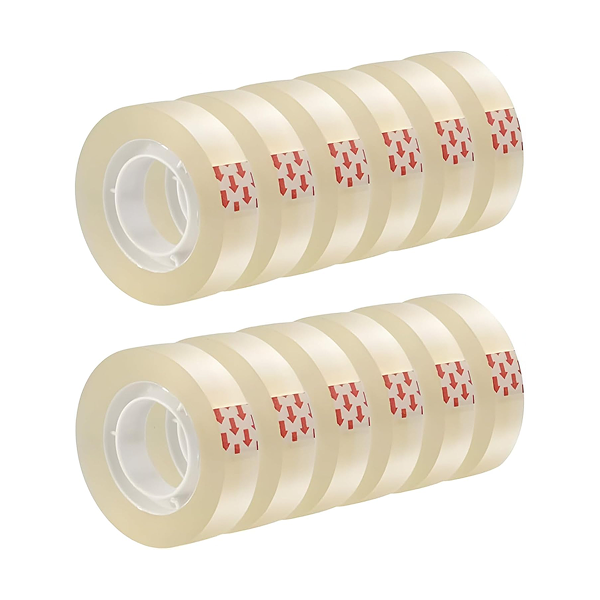 All-Purpose Transparent  Cello Tape 0.5 CM - Pack of 12