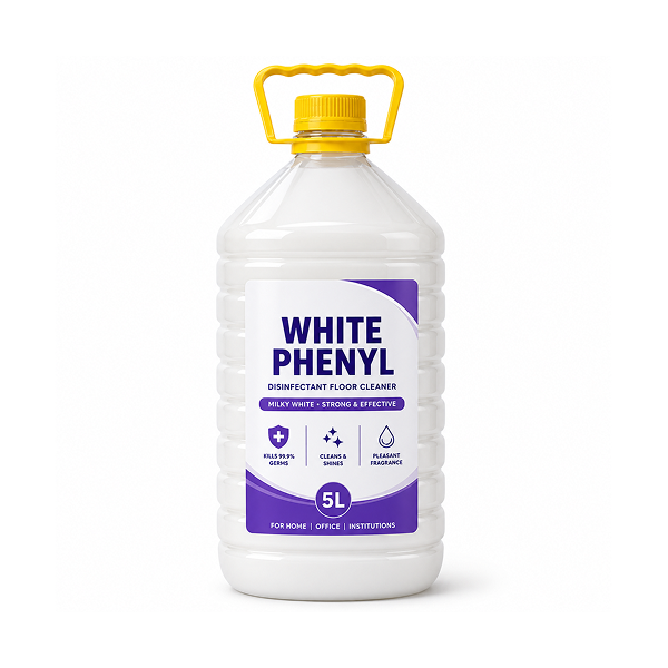 White Phenyl 5 Litre Regular Floor Cleaner